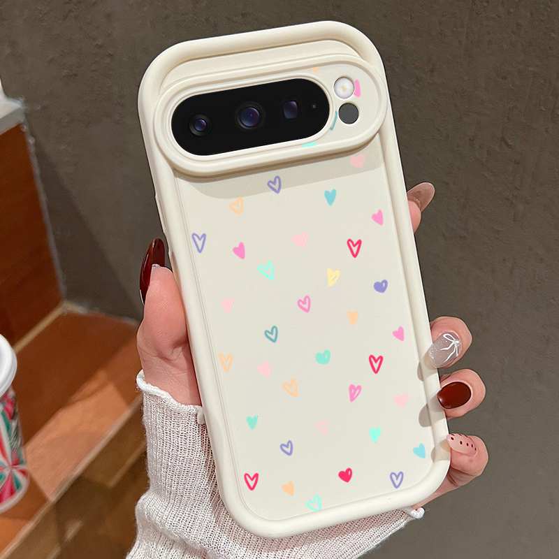 Renkli Küçük Kalpler Desenli Y - Google Pixel 8A incelemesi ve fiyatı